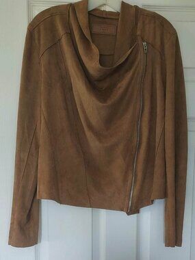 BLANK NYC - Faux suede camel colored jacket zip - Size L